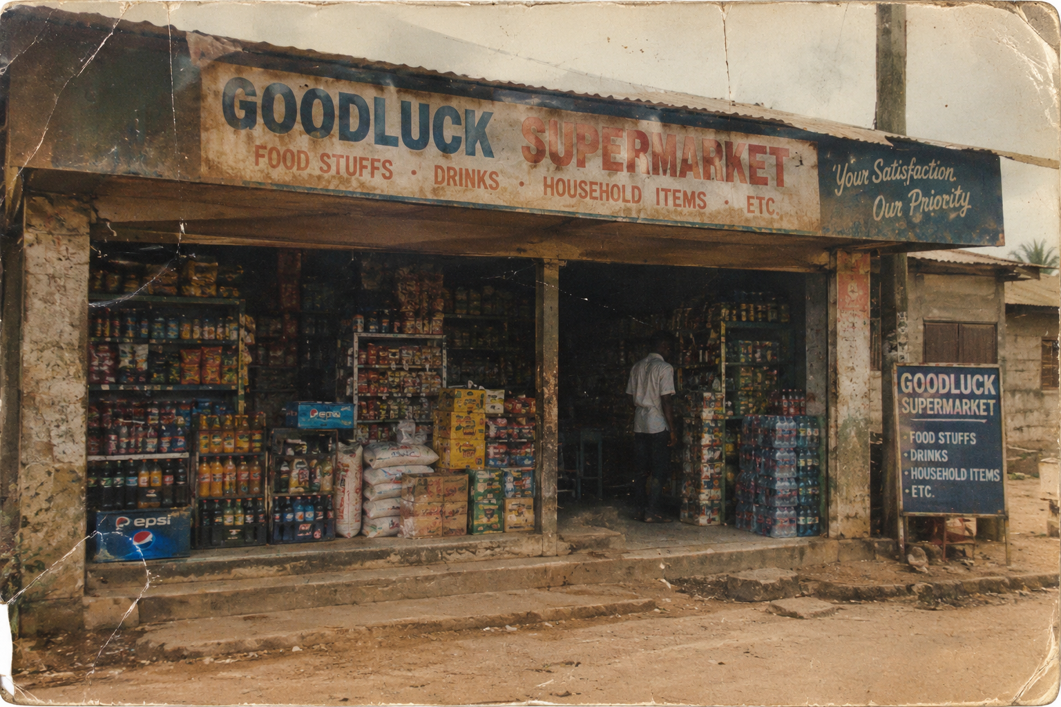 Goodluck Supermarket in Onitsha, the small shop where Ubah Ifeanyi worked as a sales boy